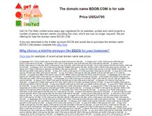 Tablet Screenshot of bdob.com